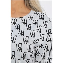 Платье Домино (светло-серое) П12763-18М