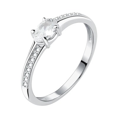 Кольцо из серебра куб.циркон., Л-11806