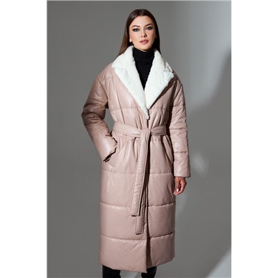 DiLiaFashion 0633 кремовый, Пальто