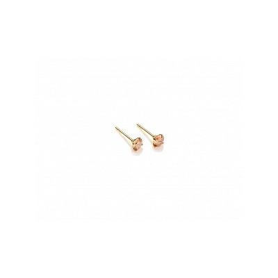 Серьги-гвоздики PR1469 -5 коньячн