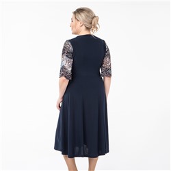 Платье, трикотаж, темно-синий