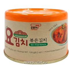 Обжаренная консервированная капуста кимчи Yokimchi Yopokki, Корея, 160 г Акция