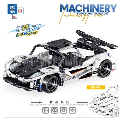 Конструктор Гоночный автомобиль 387 дет. QL1252, QL1252-1