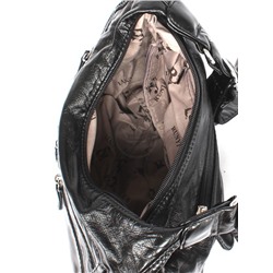 Сумка женская искусственная кожа Guecca-RY 803-1,  1отд+карм/пер,  плечевой ремень,  черный 257379