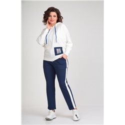 Michel chic 1328 синий-белый, Брюки,  Джемпер