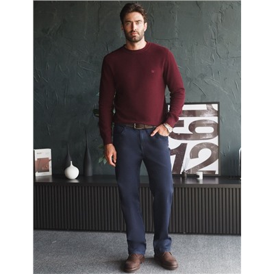 Джинсы утепленные прямые из эластичного денима с мягким флисом