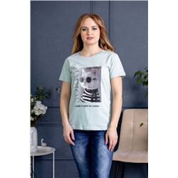 Футболка Алина (Кот в тельняшке) 3-541е