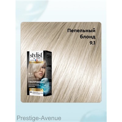 Стойкая крем-краска для волос Stylist Color Pro Тон 9.1 "Пепeльный Блонд" 115 ml