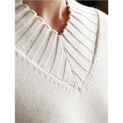 Джемпер из пряжи с кашемиром