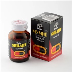 SHILAJIT Capsules, Dabur (ШИЛАДЖИТ (МУМИЁ), Дабур), 100 капс.