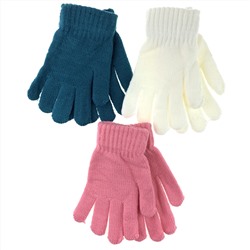 Перчатки для девочки 5-8 лет (микс цвета)