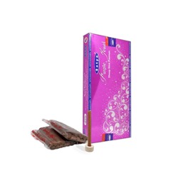 PURPLE JEWEL Dhoop Sticks Premium, Satya (ПУРПУРНАЯ ДРАГОЦЕННОСТЬ безосновные благовония, Сатья), уп. 20 палочек.
