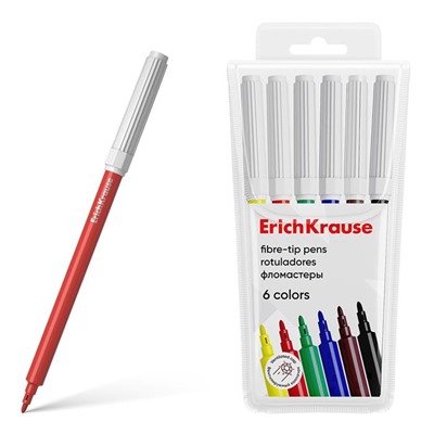 Фломастеры  6 цв. Erich Krause Basic 53367