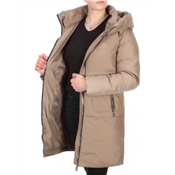 GWD21533P DARK BEIGE Пальто зимнее женское PURELIFE (200 гр .холлофайбер) размеры 46-48-50-52-54