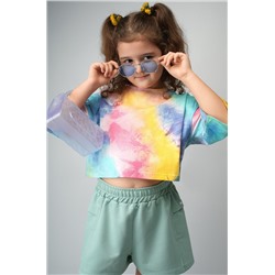 Укороченная футболка для девочки Happyfox