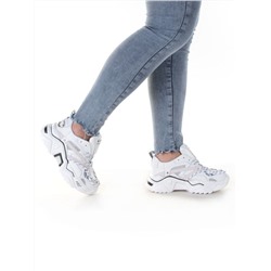 DMG22-1 WHITE Кроссовки женские (нат.кожа, нат.замша, текстиль) размер 37