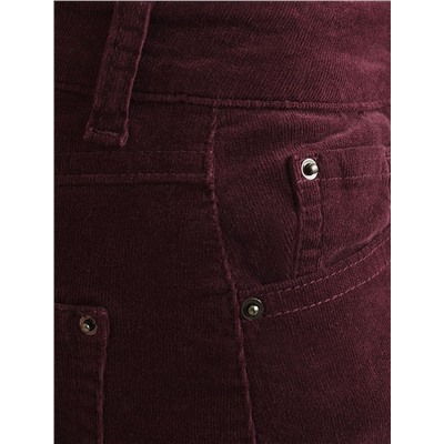 Брюки из эластичного микро-вельвета