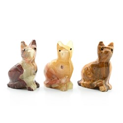 Кошка из оникса №1 (40*25*60мм)