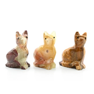 Кошка из оникса №1 (40*25*60мм)