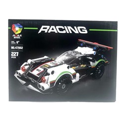 Конструктор RACING Спортивная машина Белая 227дет. 28*21см / 47002-2