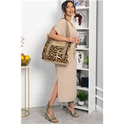Сумка Шопер (бежевый/лео) СШ01