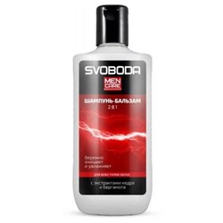 SVOBODA MEN Шампунь-бальзам 2в1 Бодрящий (кедр,бергамот) 300мл