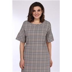 Lady Style Classic 1632 бежевый_клетка, Платье