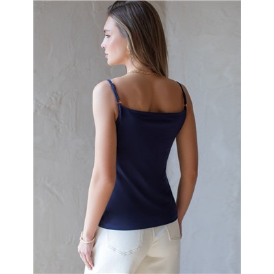 Топ из премиального хлопка с эластаном