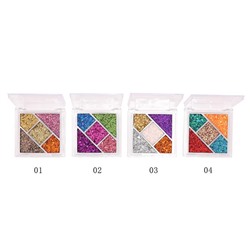 Тени д/век 5-цв. 1256 Havy metal glitter т.01  Farres