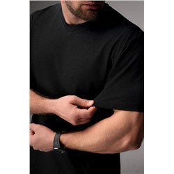 Мужская футболка больших размеров c V-вырезом Happyfox