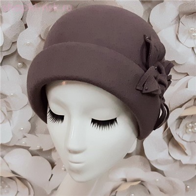 Илона роза шерсть Шляпа женская (56-58)