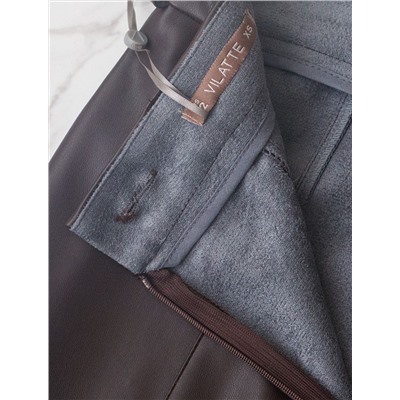 Расклешенная юбка из искусственной кожи