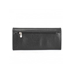 Портмоне женское Croco-ПР-972 натуральная кожа 2 отд,  8 карм,  черный крок/черный флотер (200-40)  230963