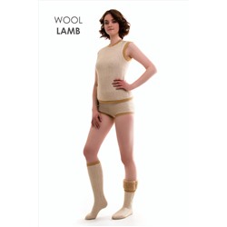 Гольфы меховые эластичные КАРАМЕЛЬ