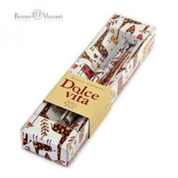 Ручка автоматическая шариковая 0.7мм "DOLCE VITA. Жирафы" синяя, металлический корпус, в коробке 20-0252/06 Bruno Visconti