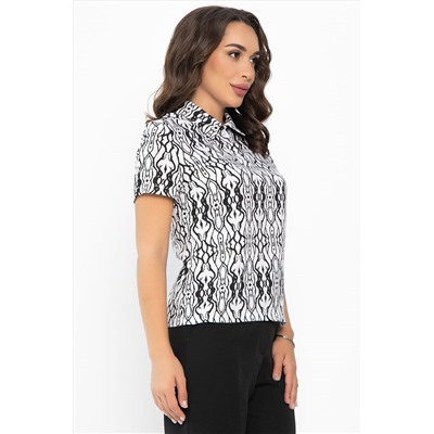 Поло Тренди (белое/узор) Б14094-10М