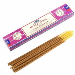 Nag Champa MYSTIC YOGA Incense, Satya (Благовония НАГ ЧАМПА МИСТИЧЕСКАЯ ЙОГА, Сатья), 15 г.