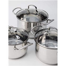 Набор посуды 6 предметов 1,9 л; 2,7 л; 3,7 л (2шт)