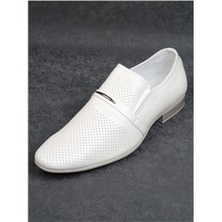 C202-1 WHITE Полуботинки мужские (натуральная кожа) размер