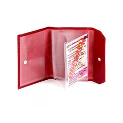 Обложка для авто+паспорт Cayman-200л н/к,  красный матовый (16)  159164