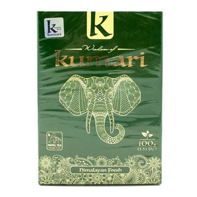Nepal HIMALAYAN FRESH Green Tea, Kumari (Непальский высокогорный зелёный крупнолистовой байховый чай, Кумари), 100 г.