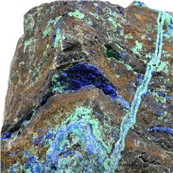 Коллекционный камень азурмалахит 60*63*32мм, 113г
