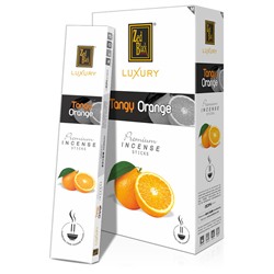 Luxury TANGY ORANGE Premium Incense Sticks, Zed Black (Лакшери ТЕРПКИЙ АПЕЛЬСИН премиум благовония палочки, Зед Блэк), уп. 15 г.