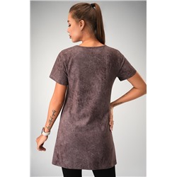 Женская удлиненная футболка с разрезами Happyfox