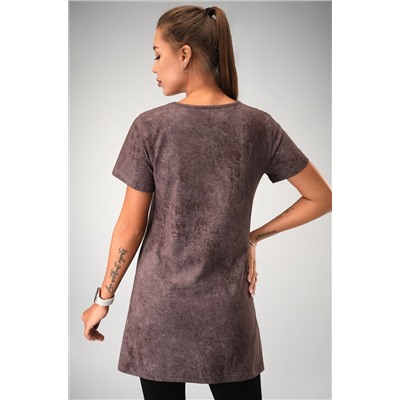 Женская удлиненная футболка с разрезами Happyfox