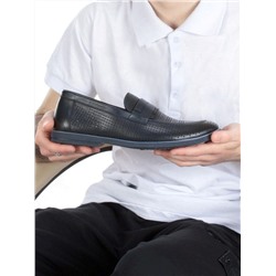 C182-4 DARK BLUE Полуботинки мужские (натуральная кожа) размер