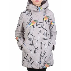 806 GRAY Пальто демисезонное женское (100 гр. синтепон) размер 54