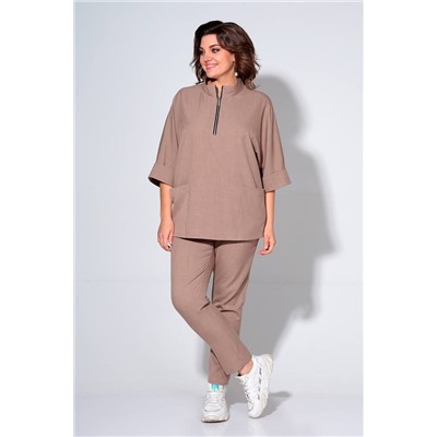 Liona Style 862 мокко, Брюки,  Блуза