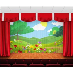 Занавес Летний пейзаж 3