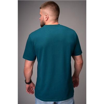 Мужская футболка больших размеров c V-вырезом Happyfox